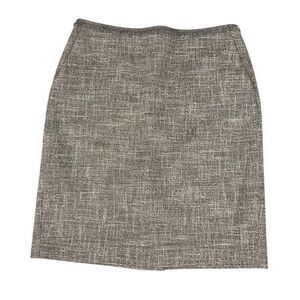 Ann Taylor Straight Italian Fabric Woven Pencil Skirt size 4P